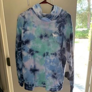 Brand new without tags pink tye dye hoodie